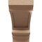 Ekena Millwork 4"W x 12"D x 8"H Classic Diane Rough Cedar Woodgrain TimberThane Corbel, Primed Tan CORUR04X12X08DIARCPR - alternate 3